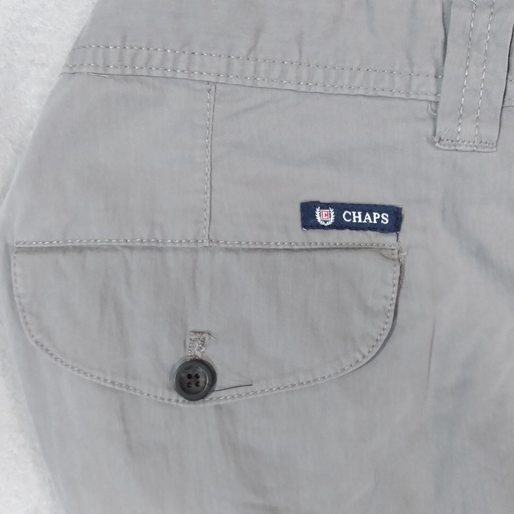 Chaps Ralph Lauren cargo shorts men's 38 x 11 gray cotton outdoor urban preepy - Picture 7 of 12